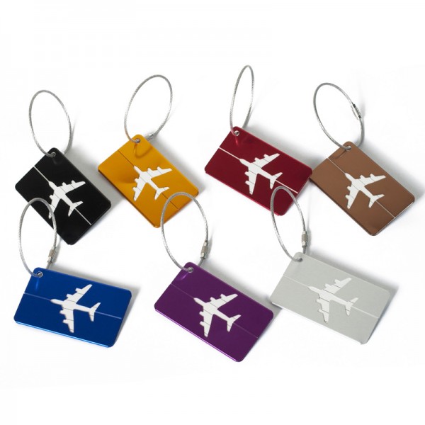 飛機造型鋁合金行李吊牌